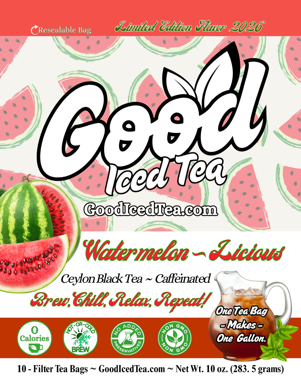 Good Iced Tea - Watermelon-Licious - Limited Edition Flavor